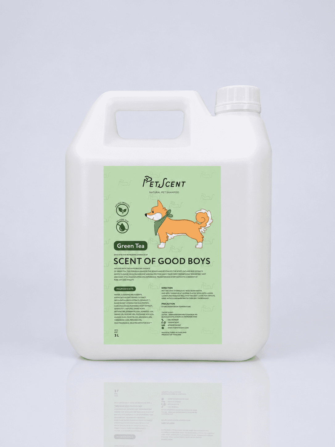 PetScent Premium Natural Pet Shampoo Gallon
